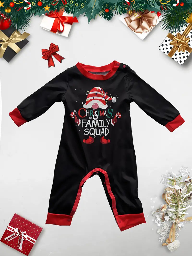 Christmas Infant outfit new plaid long sleeved round neck set