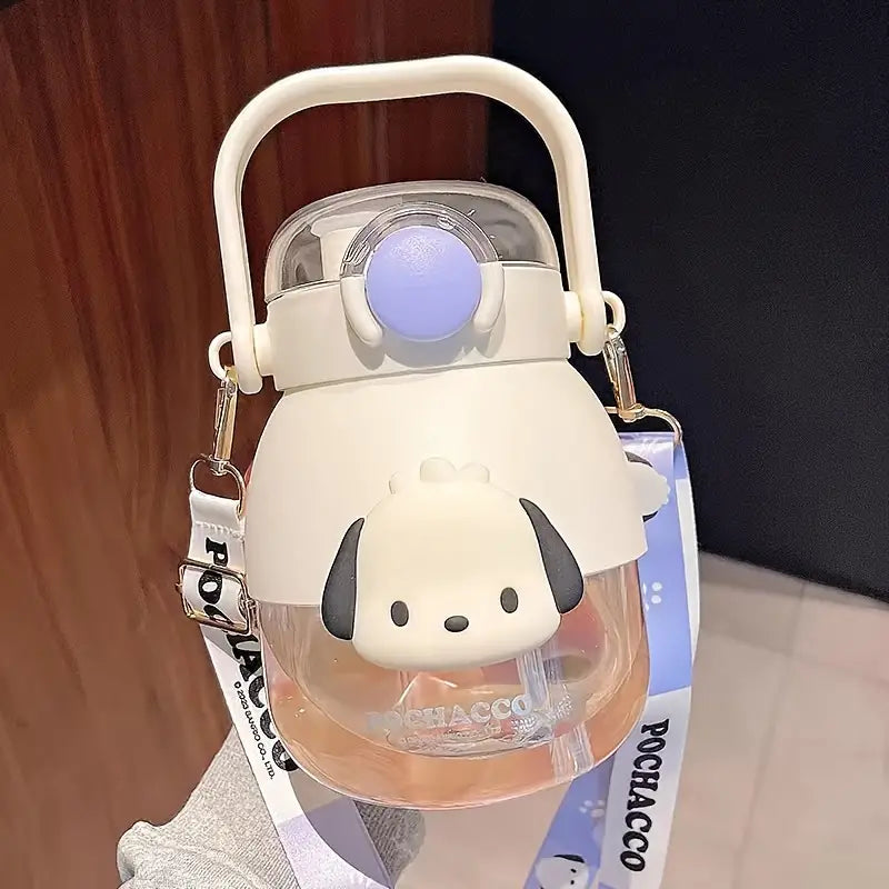 Children Water Cup Cute Cartoon Leakproof Water Bottle With Straw